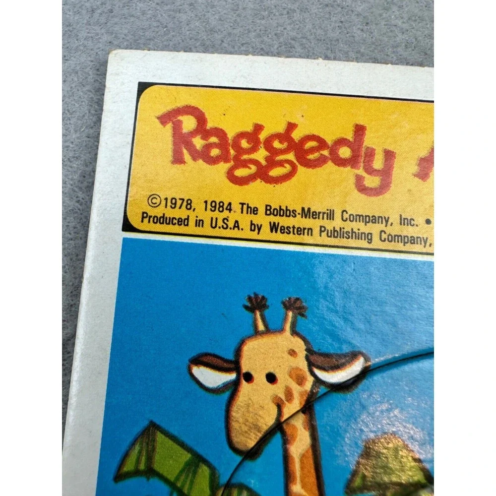 Vintage 1984 Raggedy‎ Ann & Andy Golden Frame-Tray Puzzle Mint
